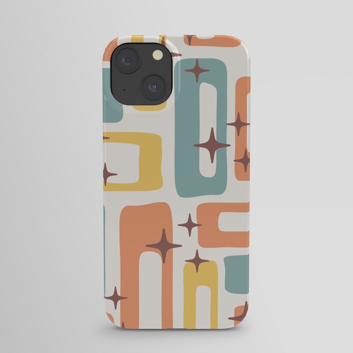 Mid Century Modern Abstract Pattern 240 iPhone Case