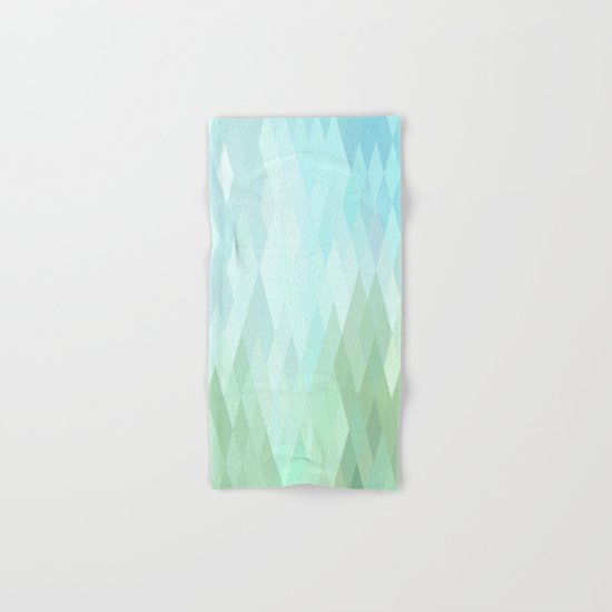 Shades of Blue Diamonds Abstract Hand & Bath Towel