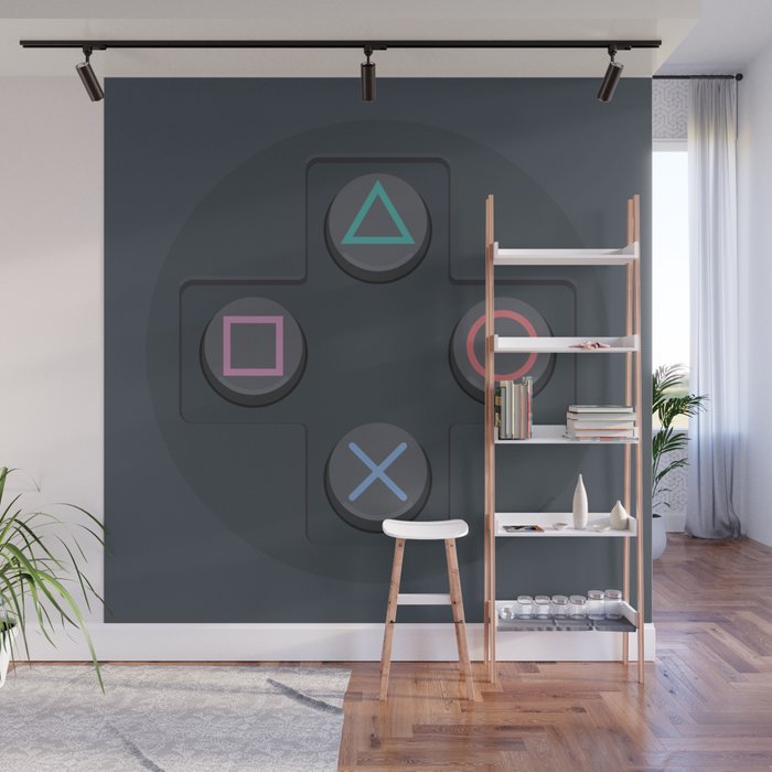 PlayStation - Buttons Wall Mural