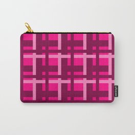 Plaid -- Magenta Carry-All Pouch