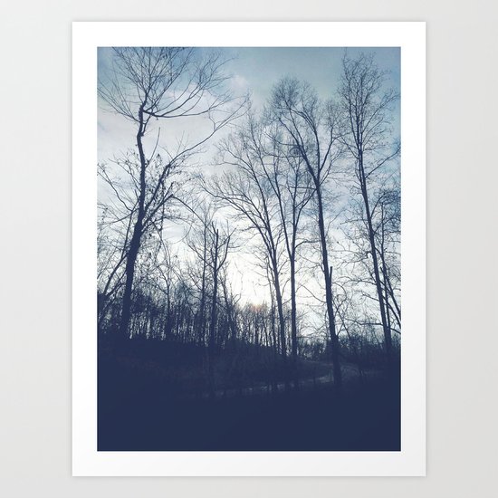 Blue Vanilla Art Print