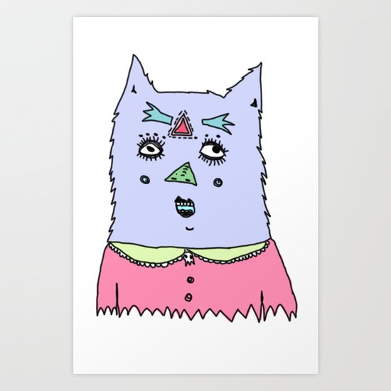 gato magico#4 Art Print