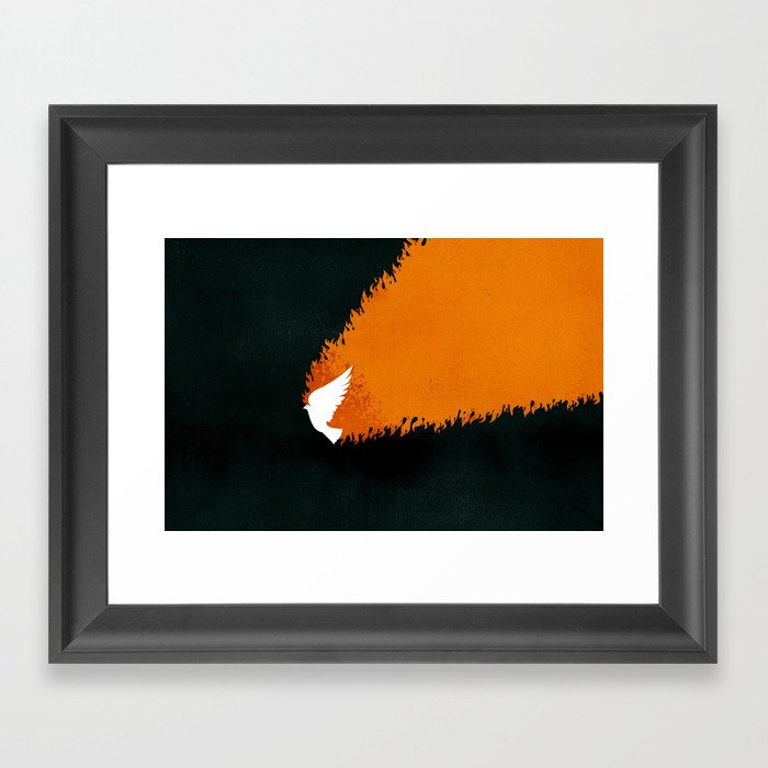 Tongues of Fire (by Brian Danaher) Framed Art Print