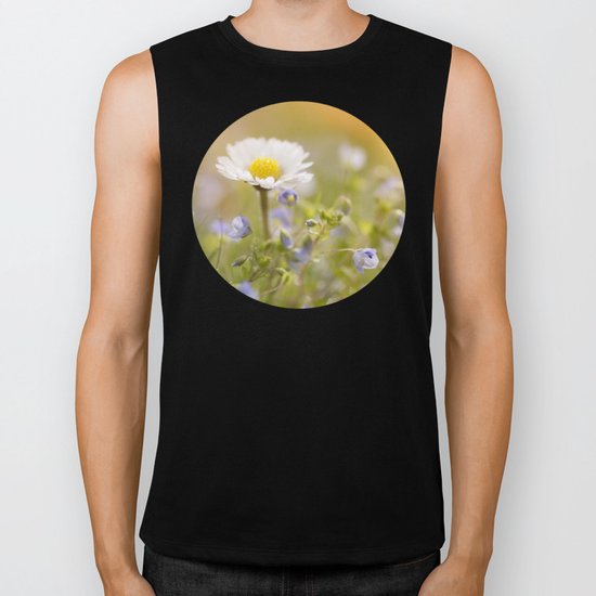 Daisy and court- Daisies Flowers Flower Meadow Spring #Society6 Biker Tank