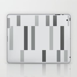 Retro Abstract Art Lines Light Gray Laptop Skin