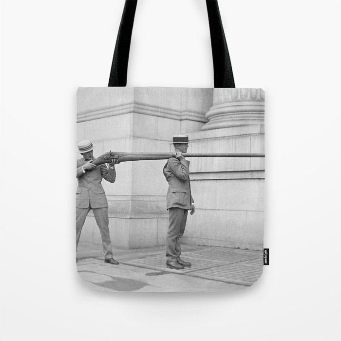 Dapper Men With Giant Gun - 1923 Tote Bag