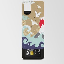 Japanese Traditional Art Crane Waves Android Card Case