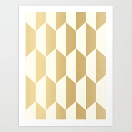 Rhombus Golden Art Print