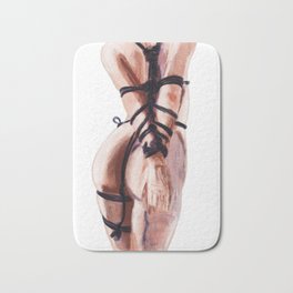 Shibari art of back beautiful woman, watercolor painting  Bath Mat | Adultprint, Dominated, Digital, Shibariart, Watercolorpainting, Sexyhotwoman, Adultgames, Sensualart, Nakedwoman, Femalenudity 