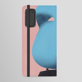 Stone sculpture in light blue Android Wallet Case