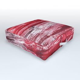 Red abstract Outdoor Floor Cushion