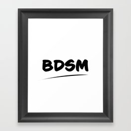 Bdsm  Framed Art Print