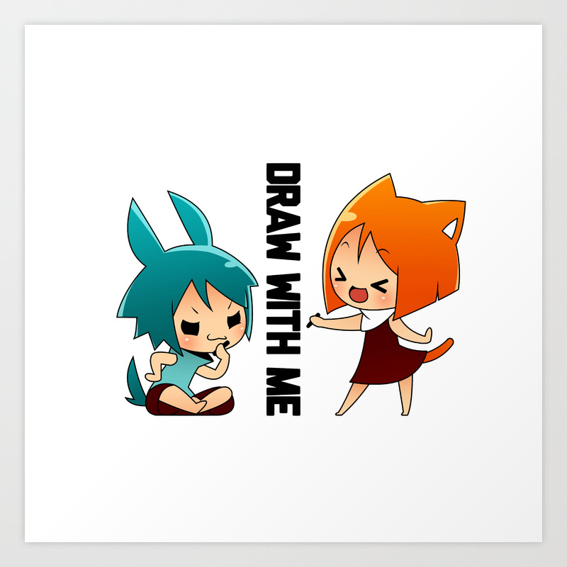 Draw With Me Draw Art Print By Mike Inel Society6 Draw With Me Draw Art Print By Mike Inel Society6