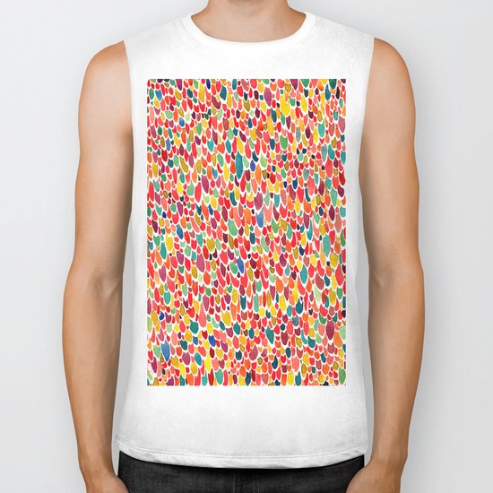 Rainbow Bird Biker Tank