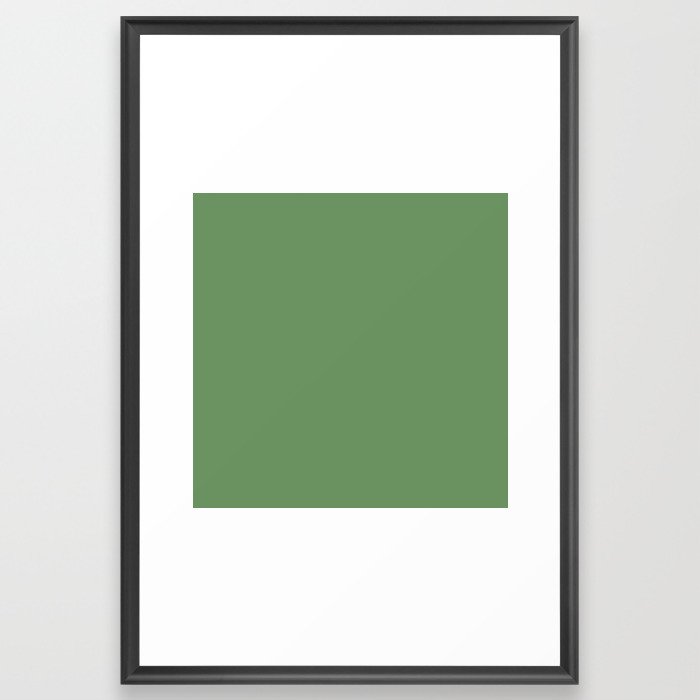 YOUNG BAMBOO SOLID COLOR Framed Art Print
