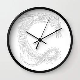 Crawling Dragon Wall Clock