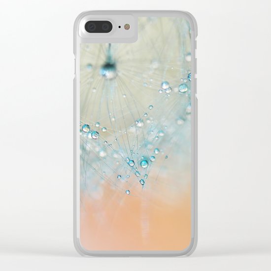 dandelion blue III Clear iPhone Case