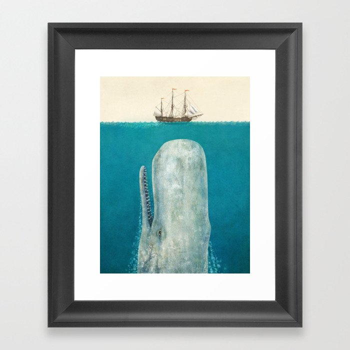 The Whale - option Framed Art Print