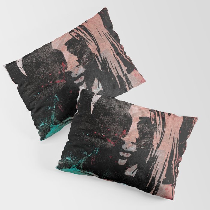 Wills Dissolve I | sexy nude girl graffiti painting Pillow Sham