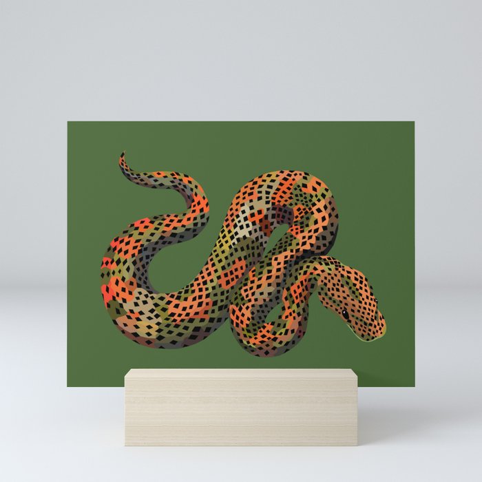 Snarly Snake Mini Art Print