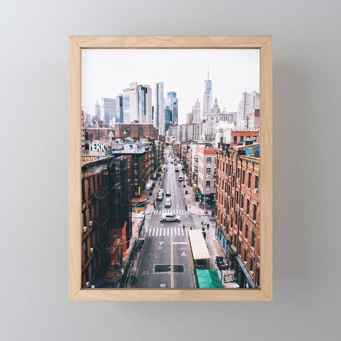 Lower Manhattan Framed Mini Art Print
