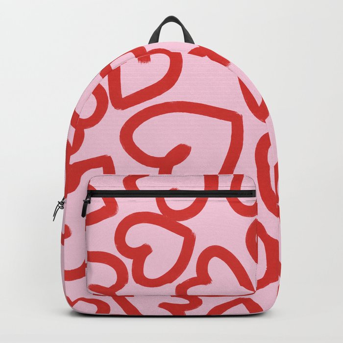 Valentines Hearts Pattern Backpack
