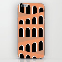 Bauhaus Arch Minimalist Muted Warm Colors iPhone Skin