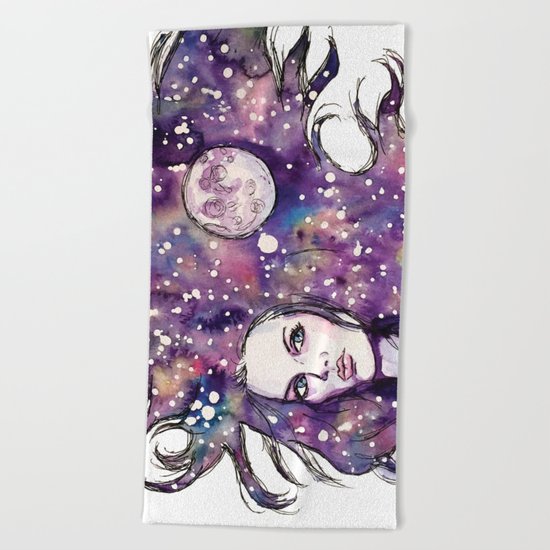 moon Beach Towel