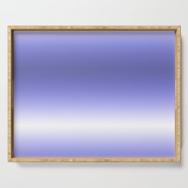 Periwinkle Blue Gradient Color Background-Ombre Pattern Serving Tray