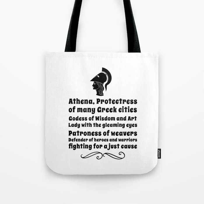 Athena, protectress Tote Bag
