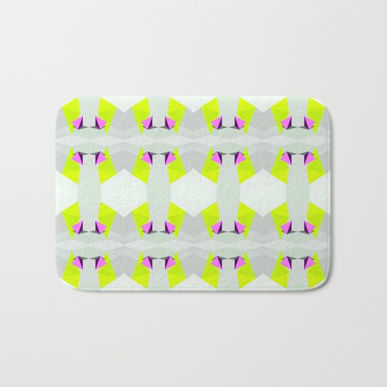 Polygon Neon Bath Mat