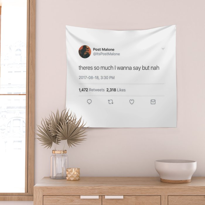 Post malone shop tweet tapestry