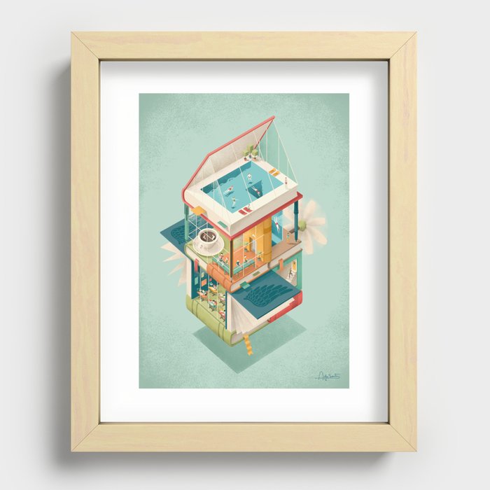 Creative house Recessed Framed Print