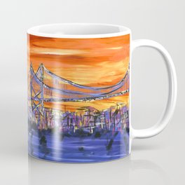 Ben Franklin Bridge Sunset Mug