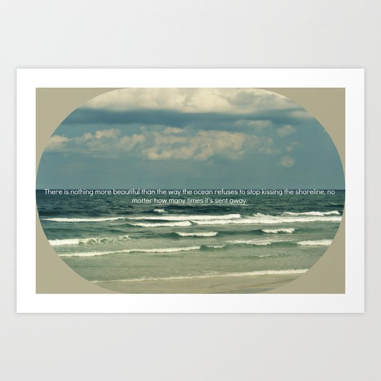 Sarah Kay - Ocean Quote Art Print