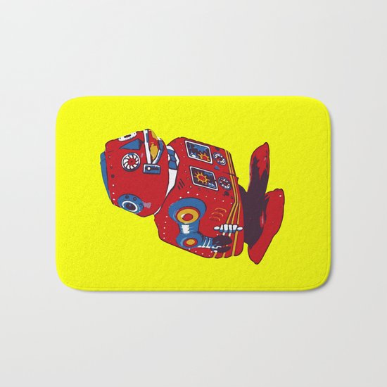 Robot V Bath Mat