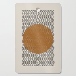 Woodblock Paper Mustard  Cutting Board