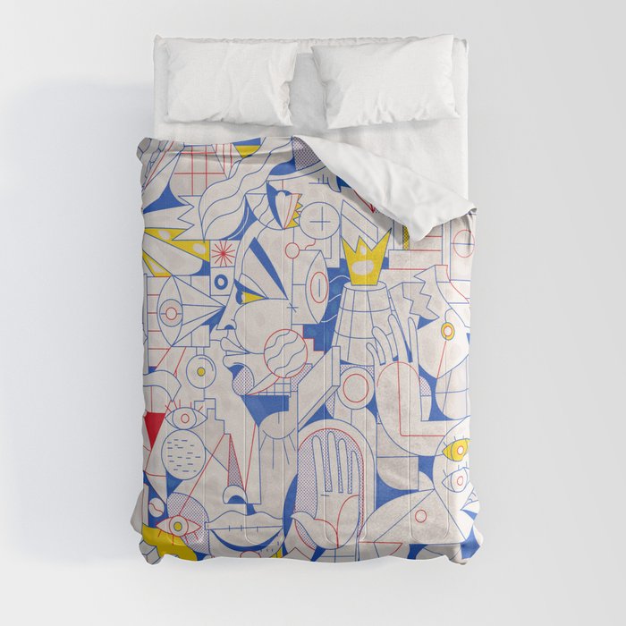 cubisme artwork Comforter