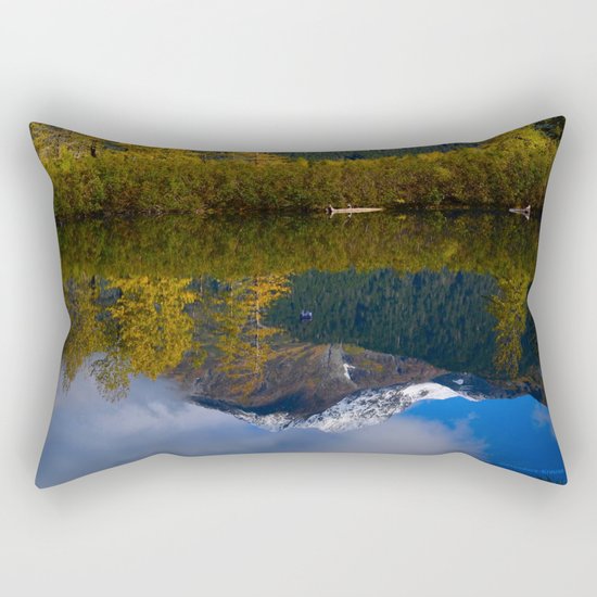 Fall Reflection - Alaska Rectangular Pillow