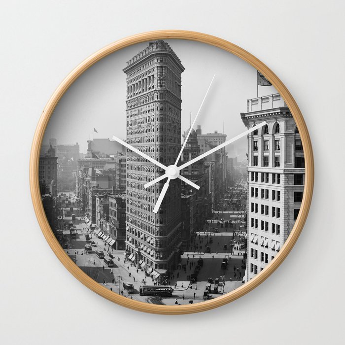 Flatiron Building - Vintage New York - 1908 Wall Clock