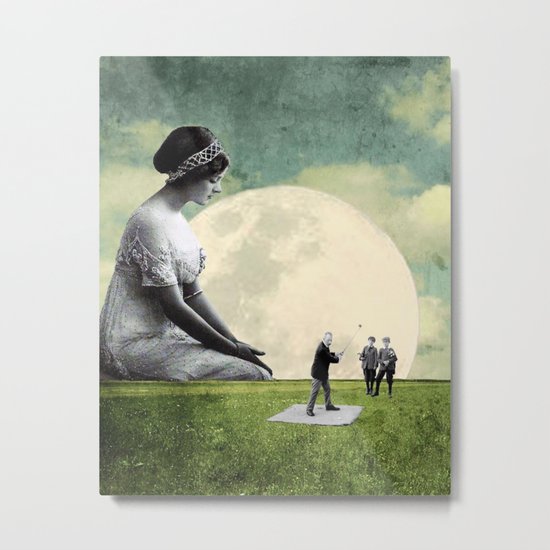 Stellar Moon Metal Print