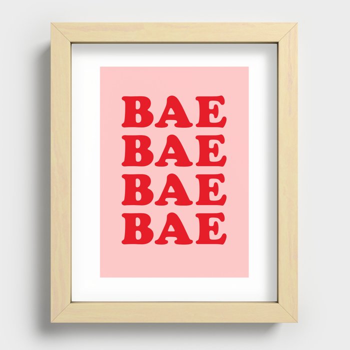 Bae Bae Bae Recessed Framed Print