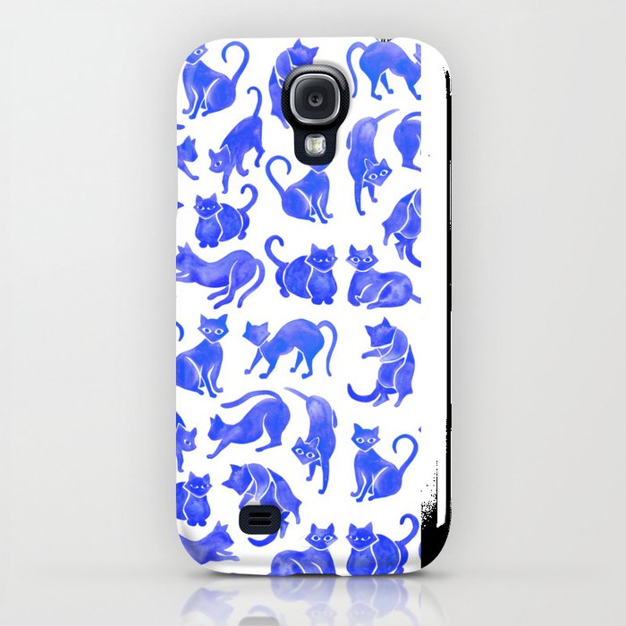 cat positions – blue palette iphone case