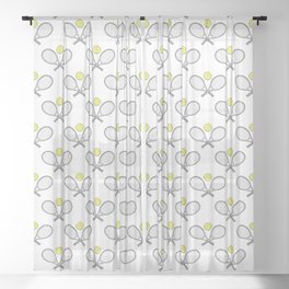 Tennis Design Sheer Curtain