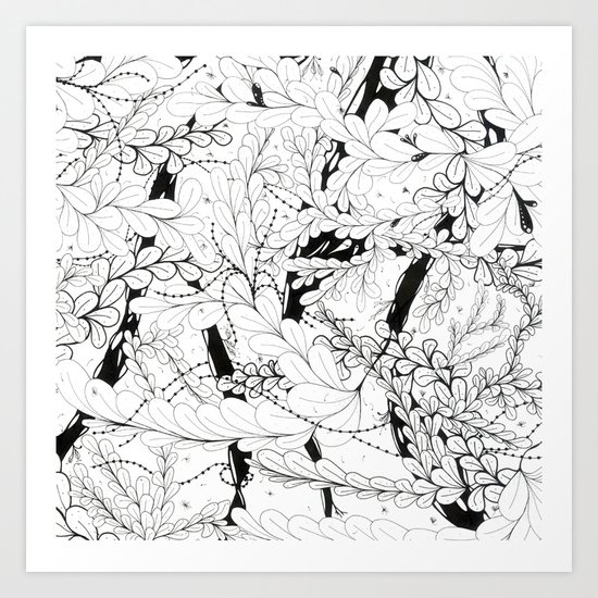 Leaves Art Print