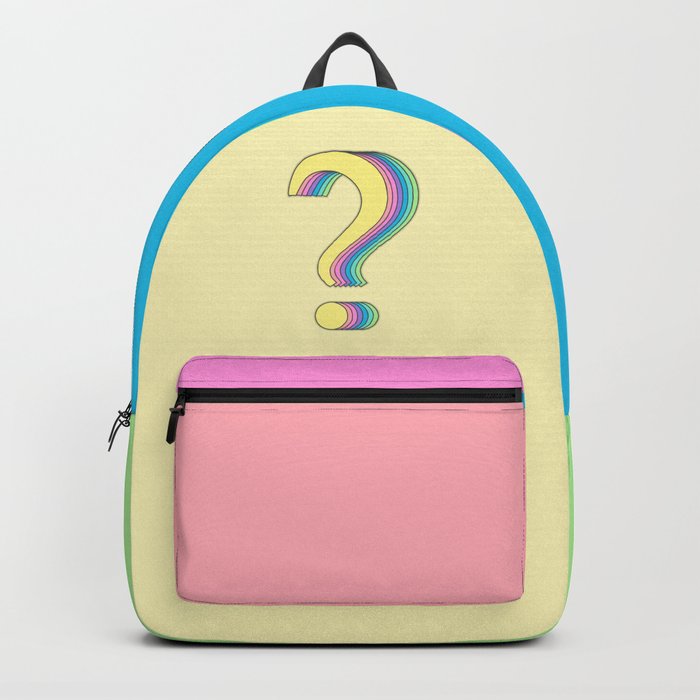 Question Mark Rainbow Backpack By Byadiasa Society6