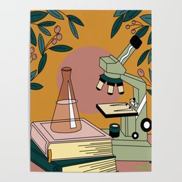 Science in autumn Poster