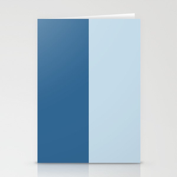 Vertical Blue Lines Stationery Cards