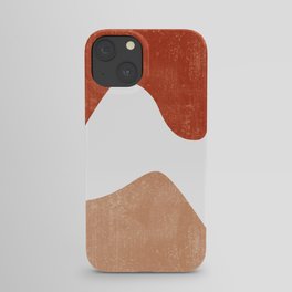 Terracotta Art Print 7 - Terracotta Abstract - Modern, Minimal, Contemporary Print - Burnt Orange iPhone Case