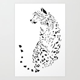 The Ghost of Mountains - Animal - Nature - Beast Big Cat Leopard Art Print